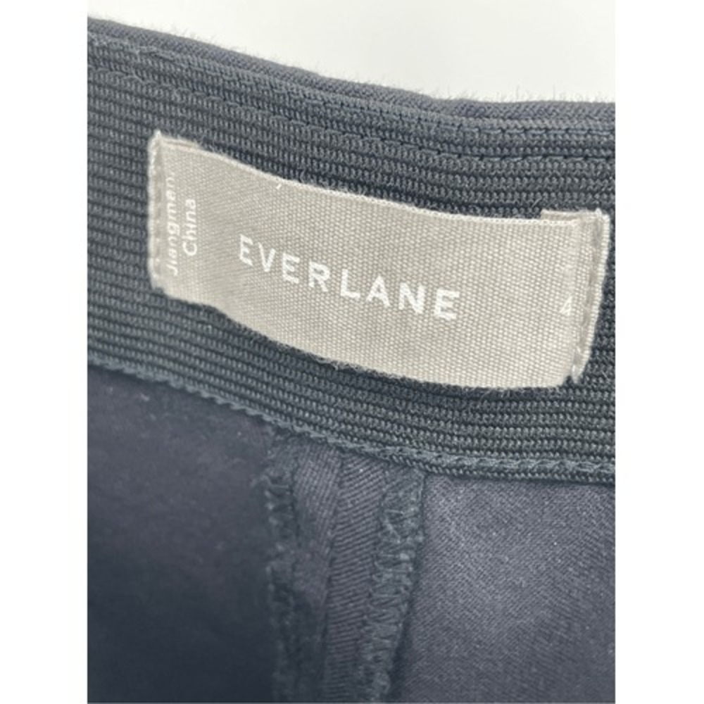 Everlane Pants Ponte Ankle Women's Size 4 Black Side Zip Stretch Waist - Picture 10 of 12